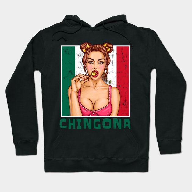 Proud Mexico Flag, Mexico gift heritage, Mexican girl Boy Friend Mexicano Chingona Hoodie by JayD World